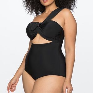 Eloquii one shoulder swimsuit